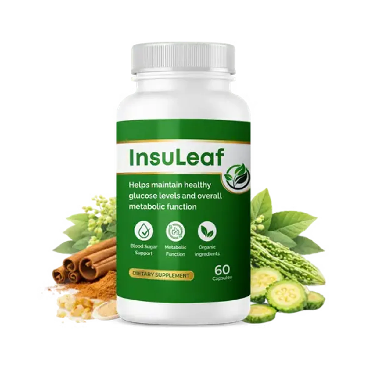 InsuLeaf Blood Sugar Support — Front Label